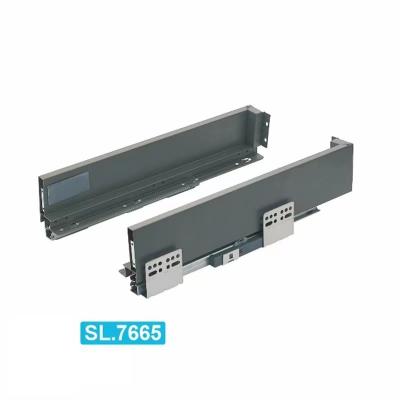 High Quality Slim Tandem Box Metal Drawer Slide Rail Soft Close Undermount System for Cabinet Drawers